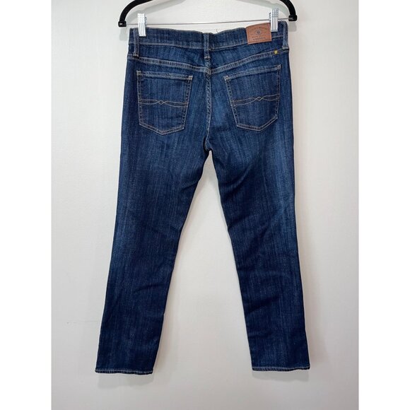Lucky Brand Women's Mid-Rise Straight‎ Leg Jeans Size 6/28 Dark Wash Denim - Picture 3 of 11